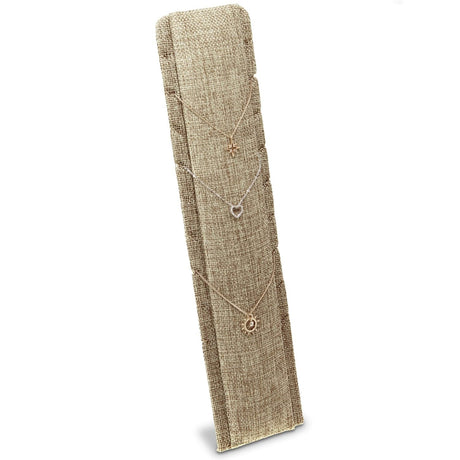 #ND-1991N-N3 Burlap Multi-Necklace Stand