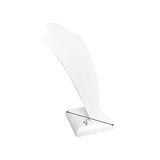 #ND102L-WH Necklace Display 5 1/2" x 4 7/8" x 10"H