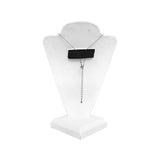 #ND102L-WH Necklace Display 5 1/2" x 4 7/8" x 10"H