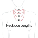 #ND102L-WH Necklace Display 5 1/2" x 4 7/8" x 10"H