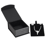 #PME4-M23 Elegant Mesh Gray Magnetic Pendant/Earring Jewelry Boxes
