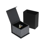 #PMR3-M23 Elegant Mesh Gray Magnetic Ring  Boxes