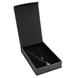 #PMV7-M23 Elegant Mesh Gray Magnetic Necklace Box