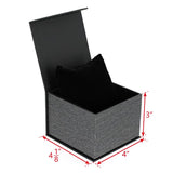 #PMW2-M23 Elegant Mesh Gray Magnetic Watch Box