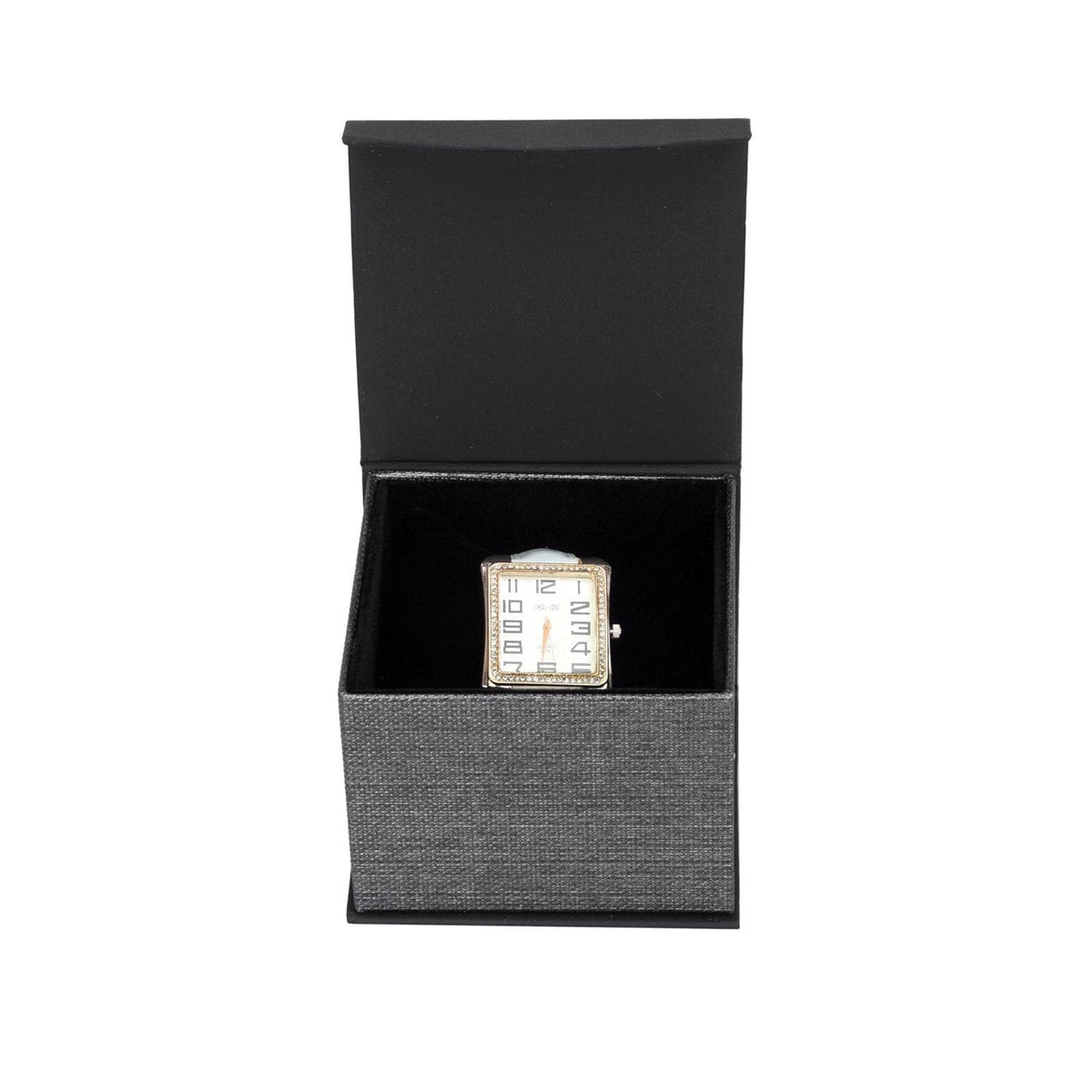 #PMW2-M23 Elegant Mesh Gray Magnetic Watch Box