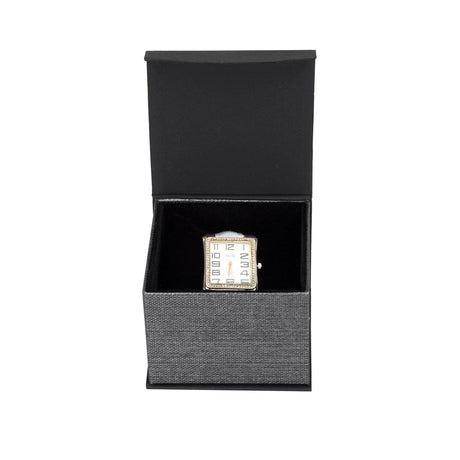 #PMW2-M23 Elegant Mesh Gray Magnetic Watch Box