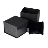 #PMW2-M23 Elegant Mesh Gray Magnetic Watch Box