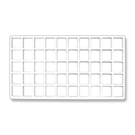 #PT50 50 Compartment Plastic Jewelry Tray Liner-Nile Corp