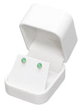 #RCE3 Round Corner Style Faux Leather Earring Box with 2 pcs Packer