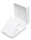 #RCE9 Round Corner Style Faux Leather Pendant Earring Box with 2 pcs Packer