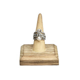 #WDT321R-OKx4 Single Antique Wood Ring Display
