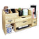 #SAT107 Adjustable Wooden Desktop Organizer Office Supplies Storage