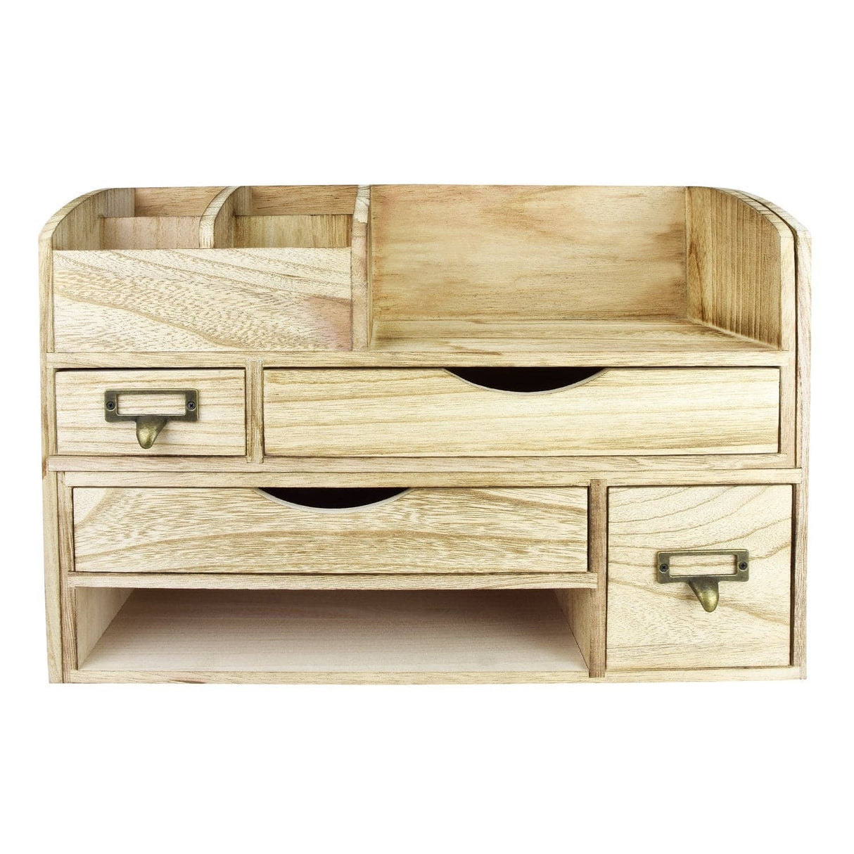 #SAT107 Adjustable Wooden Desktop Organizer Office Supplies Storage