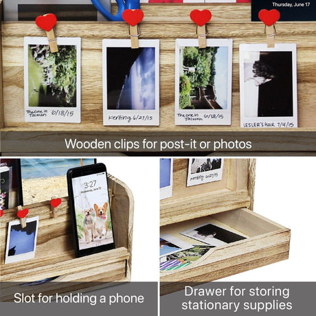 #SAT1104 Desktop Organizer with Cute Clips Set