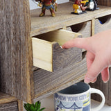 #SAT307 Large Adjustable Wooden Desktop Organizer for Office Supplies