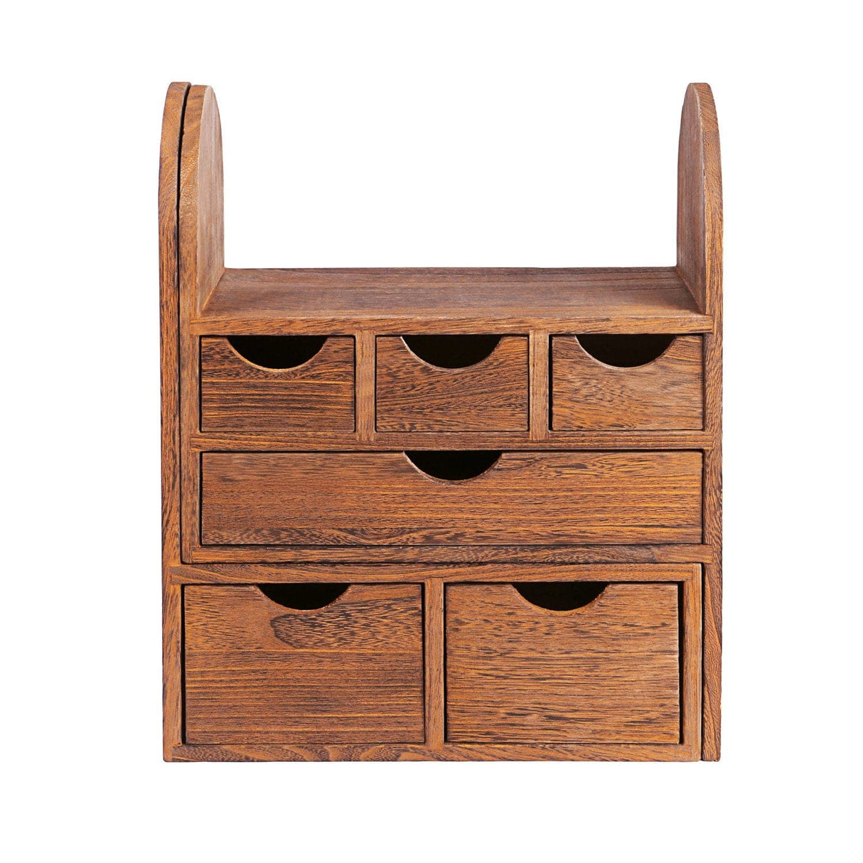 #SAT307 Large Adjustable Wooden Desktop Organizer for Office Supplies