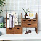 #SAT307 Large Adjustable Wooden Desktop Organizer for Office Supplies