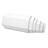 #ST-3138L-WH White Leatherette Risers Set, 6 pcs
