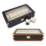 Leatherette Watch Box for 12 Watches-Nile Corp
