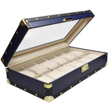 Leatherette Watch Box for 12 Watches-Nile Corp