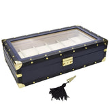 Leatherette Watch Box for 12 Watches-Nile Corp