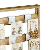 #WD2005 Wooden Hanger hook jewelry rack display with 20 white hooks