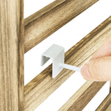 #WD2005 Wooden Hanger hook jewelry rack display with 20 white hooks