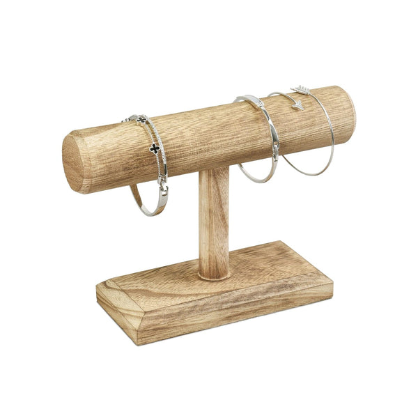 Bracelet Display Stand, Bracelet Holder, Solid Wood T-Bar