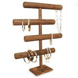 #WD2965 Wooden 4-Tier Jewelry Display Stand