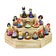 #WD3015-CF  3-Tier Coffee Color Wood Stair Step Display Risers