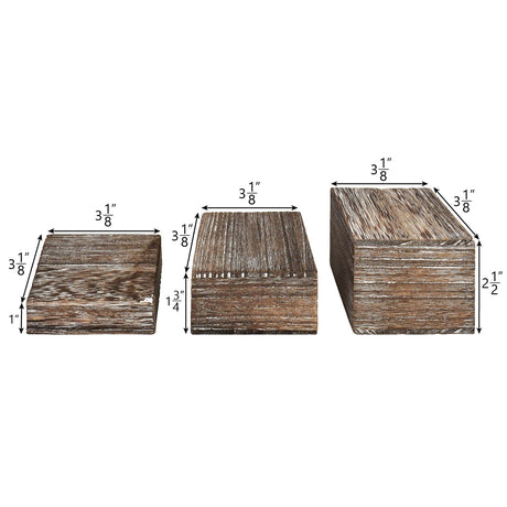 #WD305 Wooden Riser 3 Piece Set