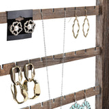 #WD417 2-Way Wooden Wall Mounted Jewelry Organizer Stand