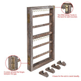 #WD417 2-Way Wooden Wall Mounted Jewelry Organizer Stand