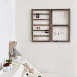 #WD417 2-Way Wooden Wall Mounted Jewelry Organizer Stand
