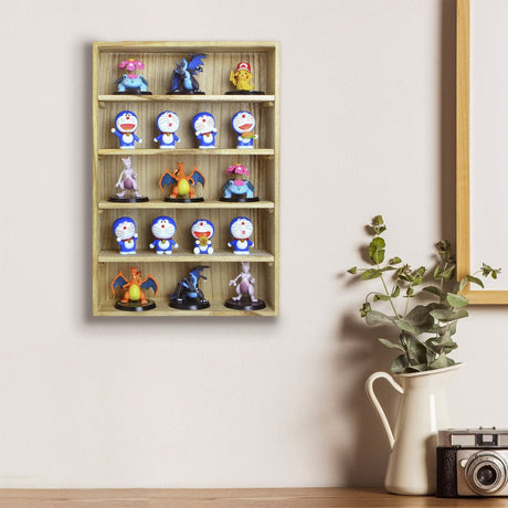 #WD5063 5-Shelf Wall-Mounted Freestanding Wooden display rack
