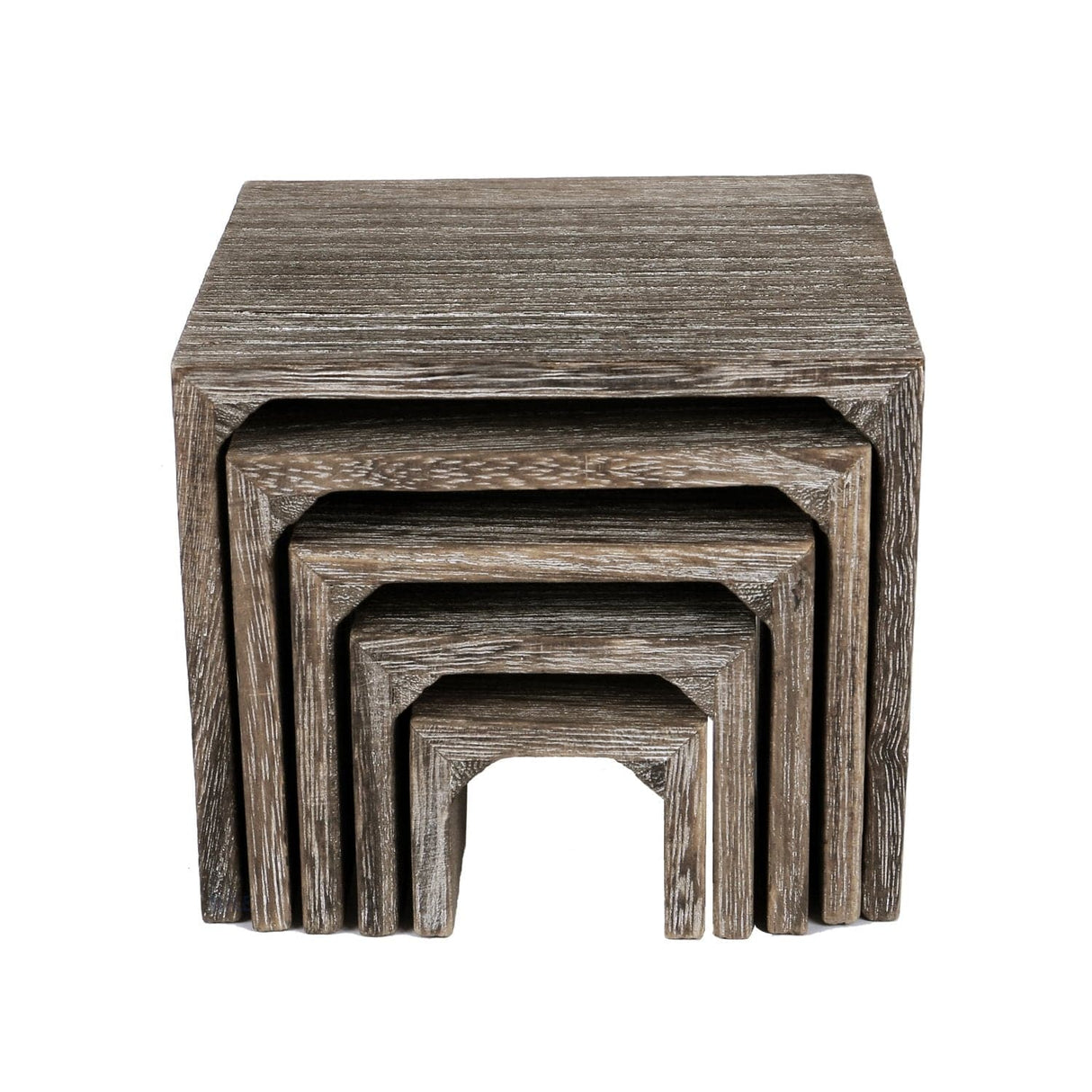 5 Pieces Wooden Multi Functions Jewelry Display Stand , Coffee Color