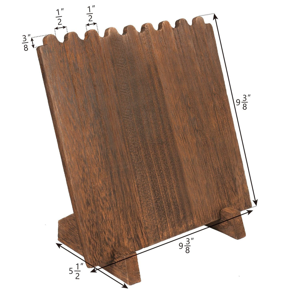 #WD609 Wooden Plank Jewelry Necklace Display Stand for 8 Necklaces