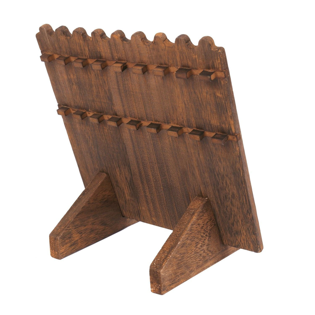 #WD609 Wooden Plank Jewelry Necklace Display Stand for 8 Necklaces