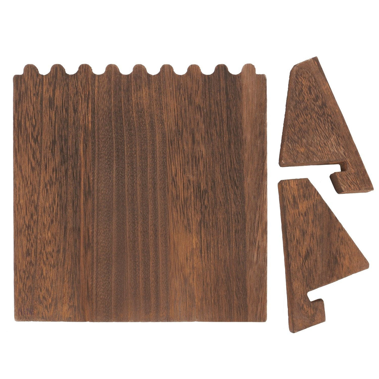 #WD609 Wooden Plank Jewelry Necklace Display Stand for 8 Necklaces