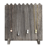 #WD609-CF Wooden Plank Jewelry Necklace Display Stand for 8 Necklaces
