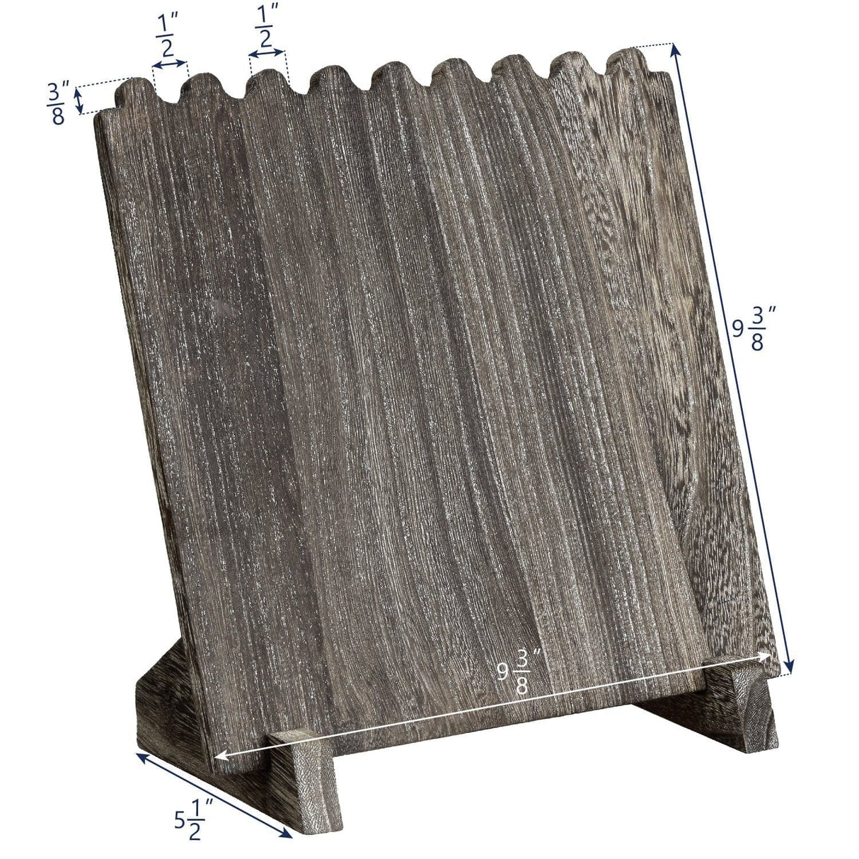 #WD609-CF Wooden Plank Jewelry Necklace Display Stand for 8 Necklaces