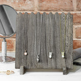 #WD609-CF Wooden Plank Jewelry Necklace Display Stand for 8 Necklaces