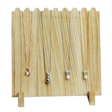 #WD609-OK Wooden Plank Necklace Jewelry Display Stand for 8 Necklaces