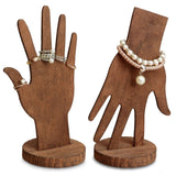 #WD610-X6﻿ 2-Way Wooden Jewelry Display for Rings and Bracelet