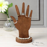 #WD610-X6﻿ 2-Way Wooden Jewelry Display for Rings and Bracelet