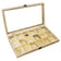#WD63 Wooden 18 Compartment Jewelry Storage Case 