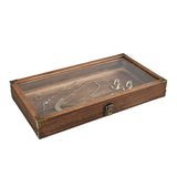 #WD75C Wooden Glass Top Jewelry Display Case
