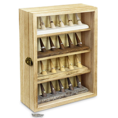 #WD8630 Wall Mounted Display Case Shadow Box with a Lock and Key