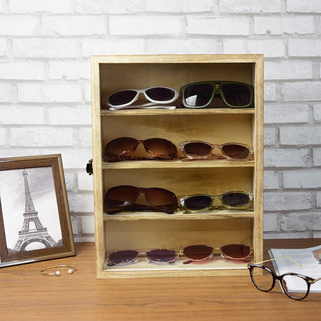 #WD8630 Wall Mounted Display Case Shadow Box with a Lock and Key