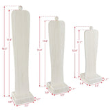#WDJ5033WH 3Pcs Wooden Display Stand with Multiple Sizes